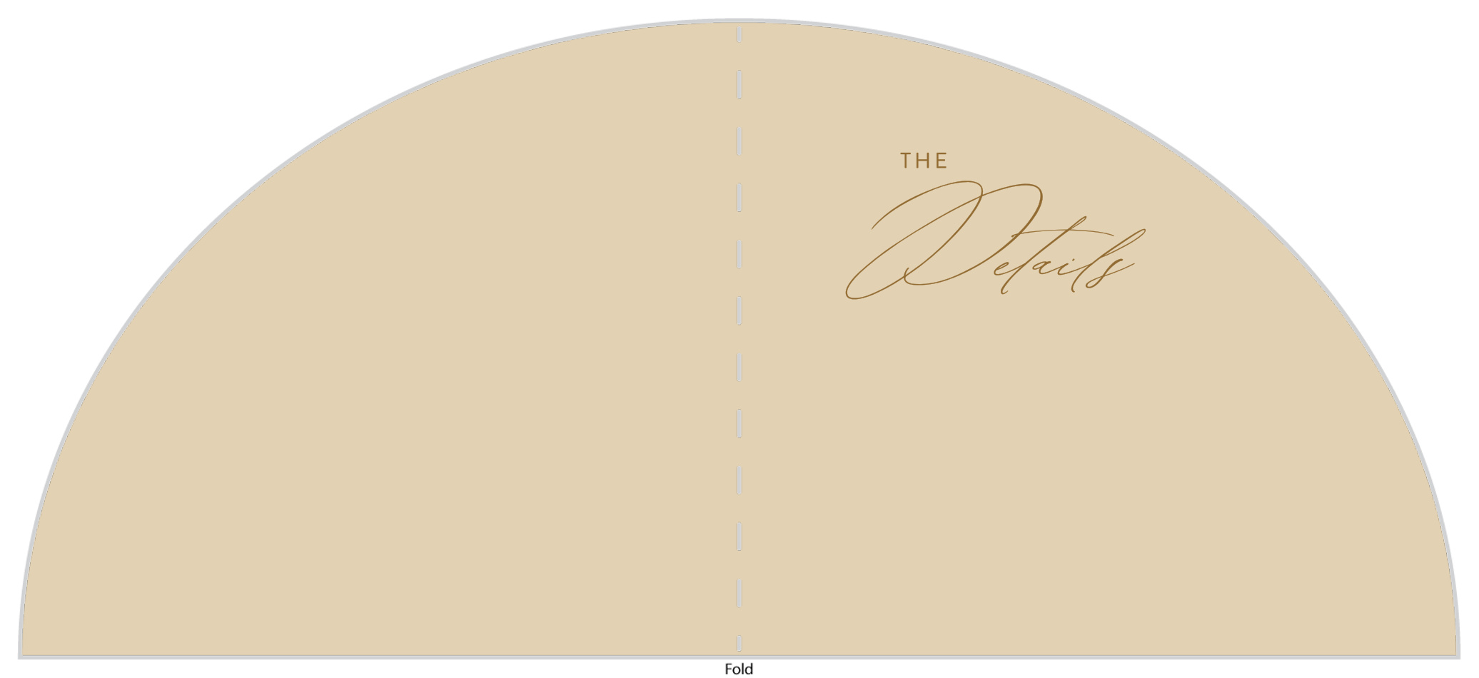 Simple Wave Wedding Arch Detail Cards