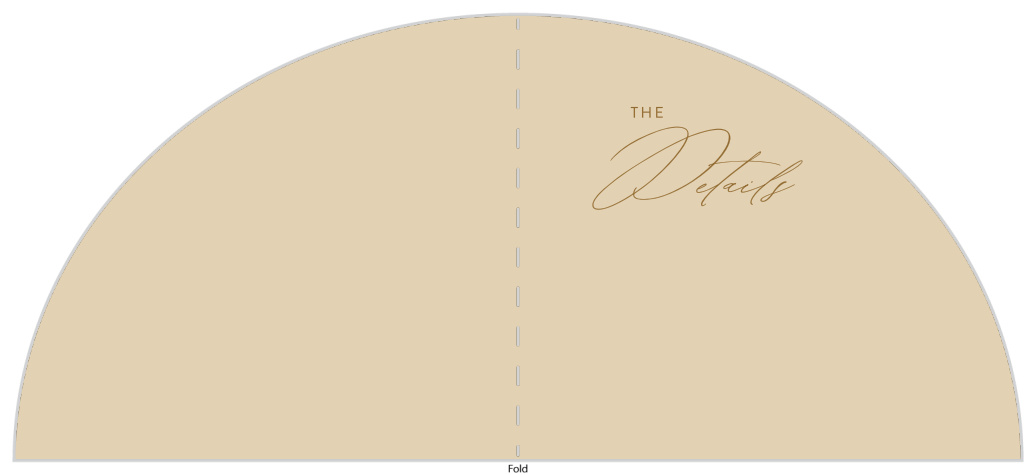 Simple Wave Wedding Arch Detail Cards