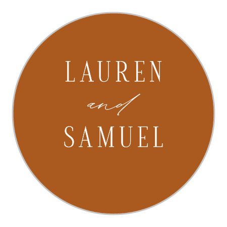 Typographic Love Wedding Arch Stickers