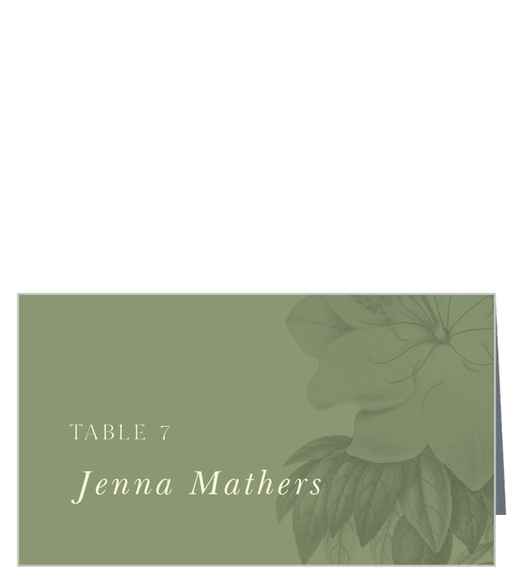 Botanique Elegance Wedding Arch Place Cards