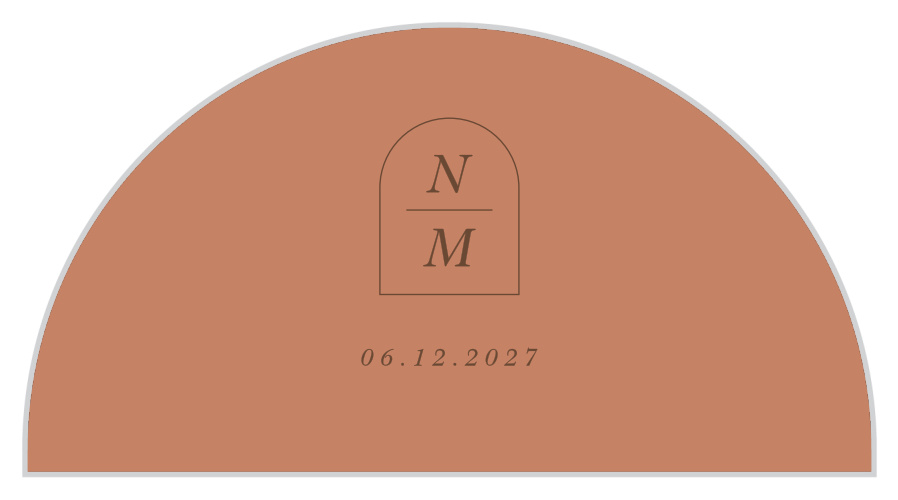 Color Blocks Wedding Arch Accent Cards