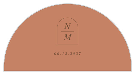 Color Blocks Wedding Arch Accent Cards
