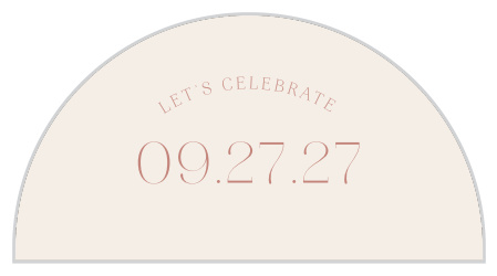 Warm Glow Wedding Arch Accent Cards
