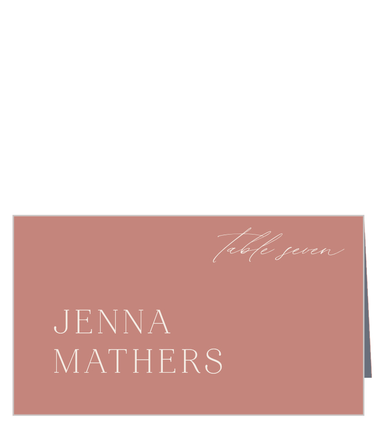 Warm Glow Wedding Arch Place Cards