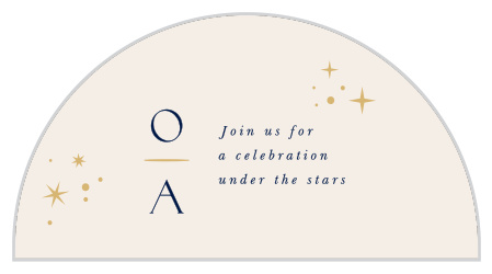 Celestial Stars Wedding Arch Accent Cards