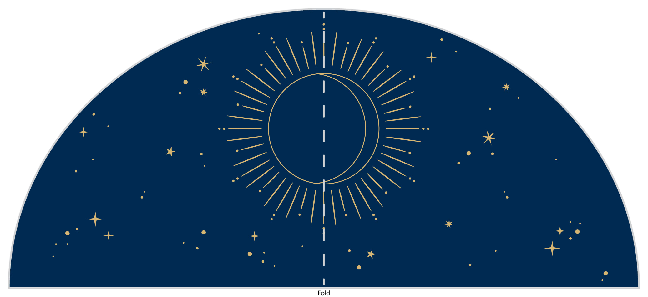 Celestial Stars Wedding Arch Detail Cards