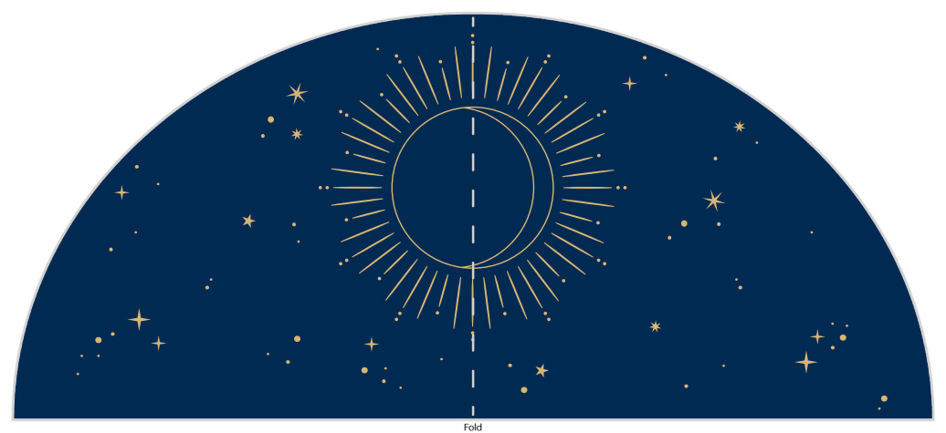 Celestial Stars Wedding Arch Detail Cards