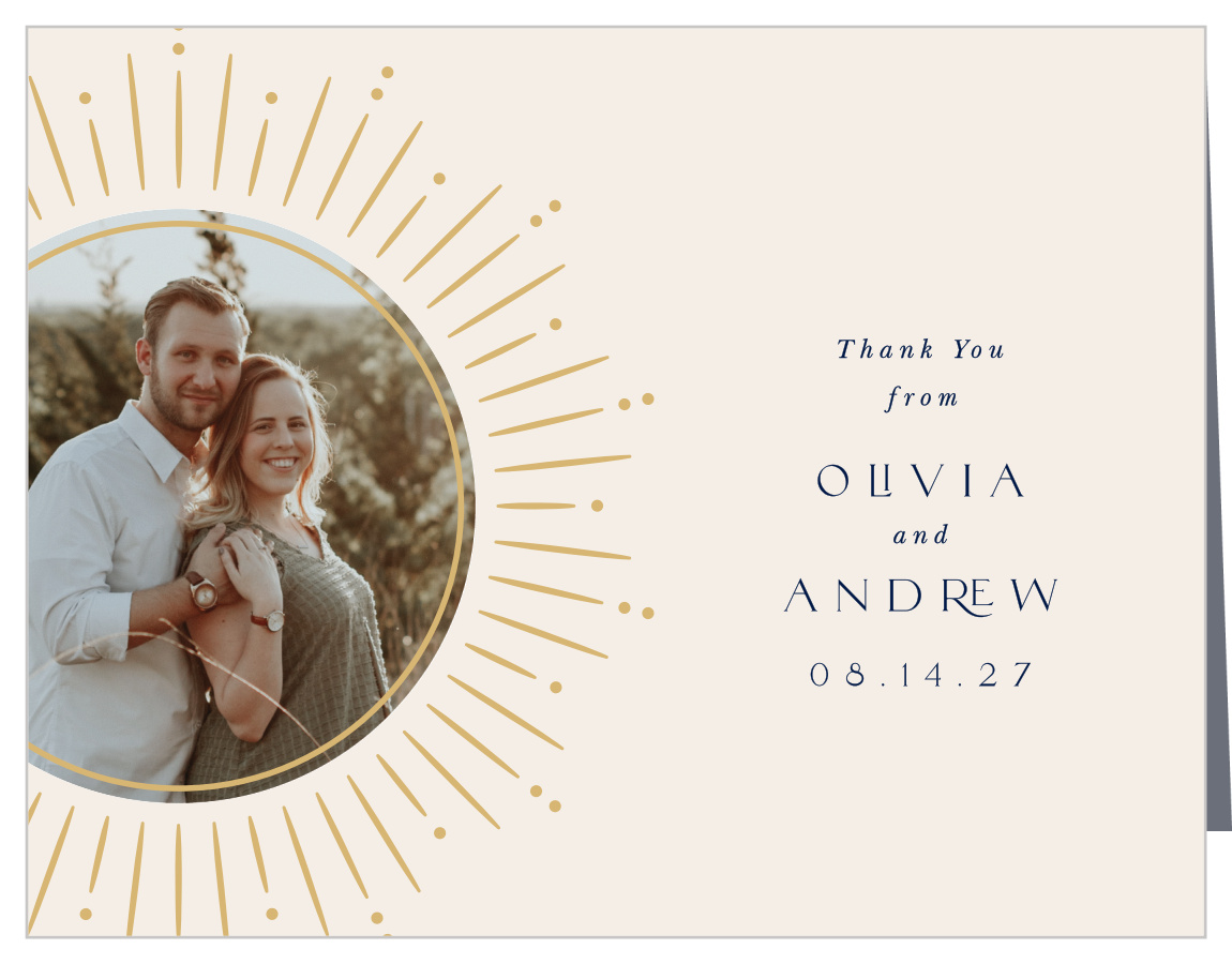 Celestial Stars Wedding Arch Thank You Cards