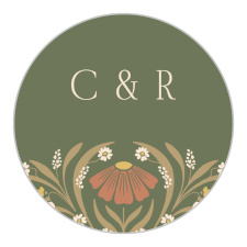 Our Art Nouveau Wedding Arch Stickers are the perfect finishing touch to the envelopes that will be sent out to your guests.
