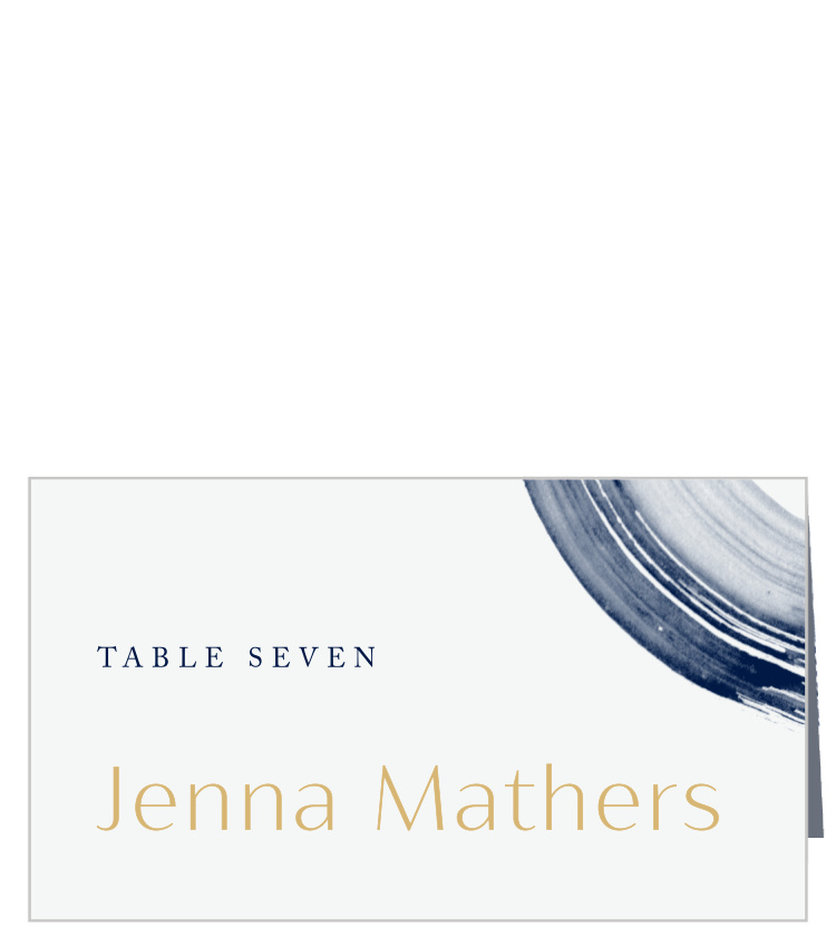 Arched Brushstrokes Wedding Arch Place Cards