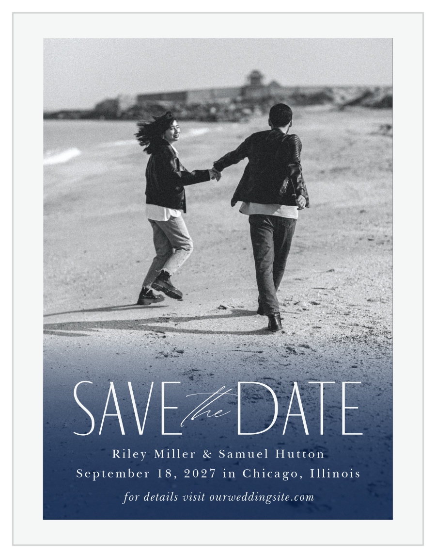 Arched Brushstrokes Wedding Arch Save the Date Cards