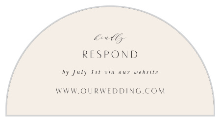 Wreath of Florals Wedding Arch Accent Cards