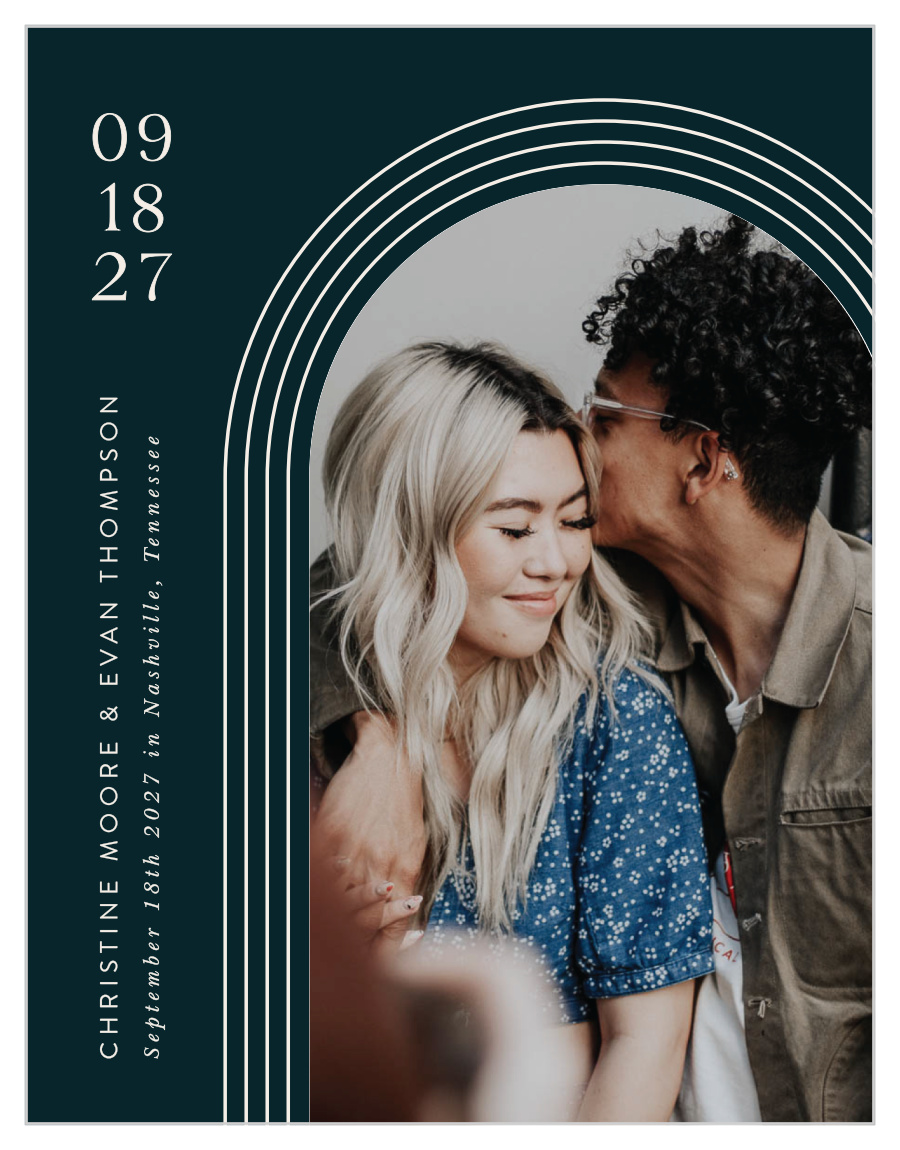 Modern Arches Wedding Arch Save the Date Cards