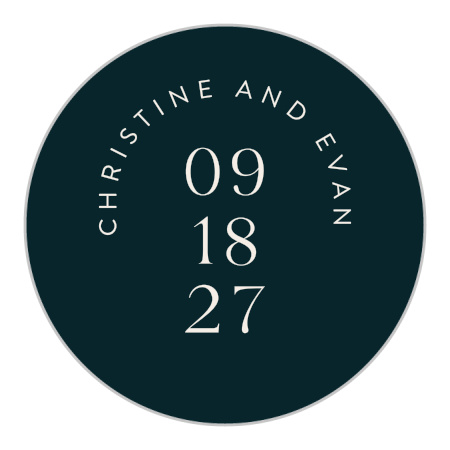 Modern Arches Wedding Arch Stickers