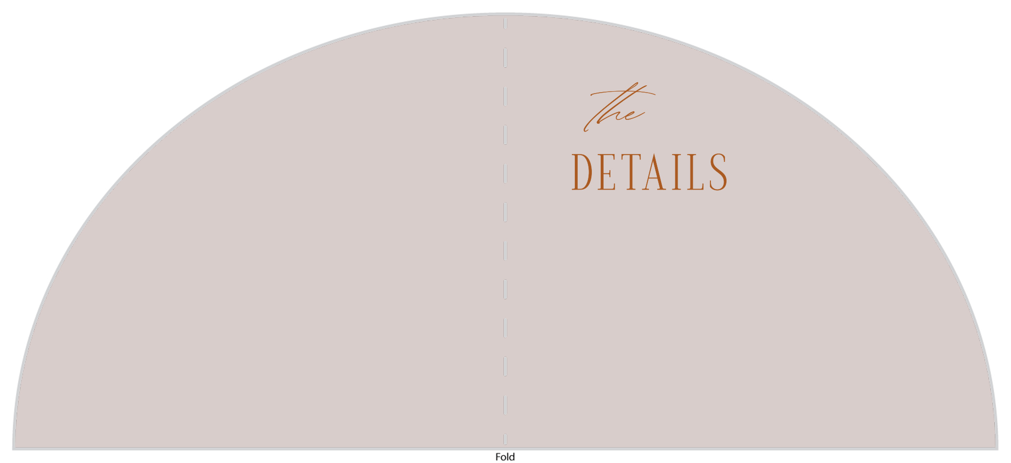 Type Arch Wedding Arch Detail Cards