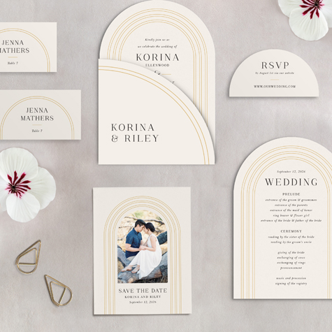 Love Arch Wedding Arch Invitations