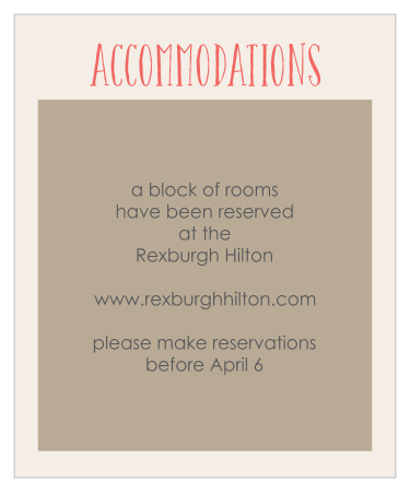 Flying Banner Accommodation Cards