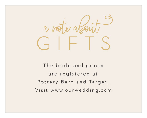 Now & Forever Registry Cards