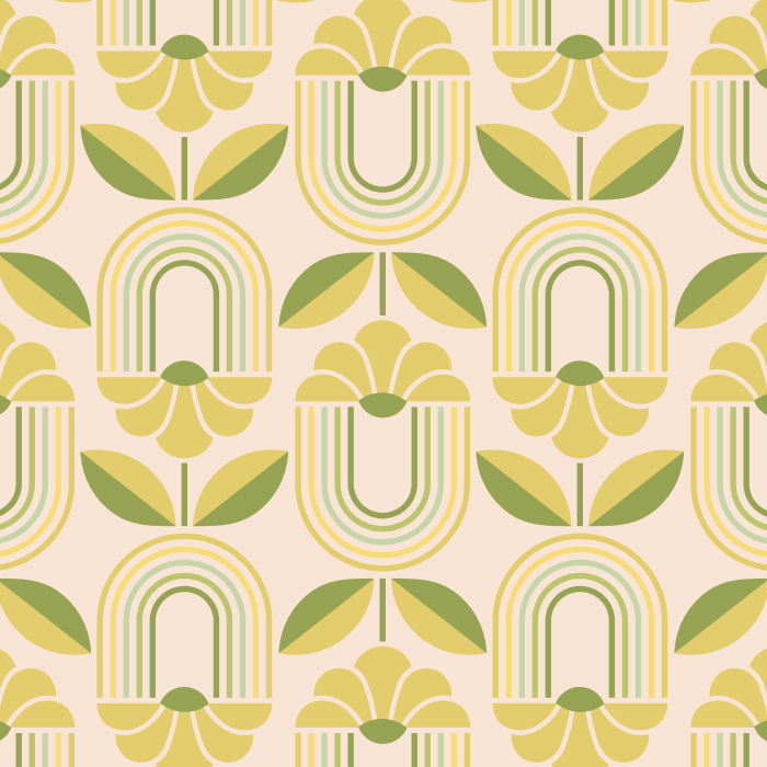 Our Modern Bud Peel And Stick Removable Wallpaper brings a groovy accent to any wall in your home.