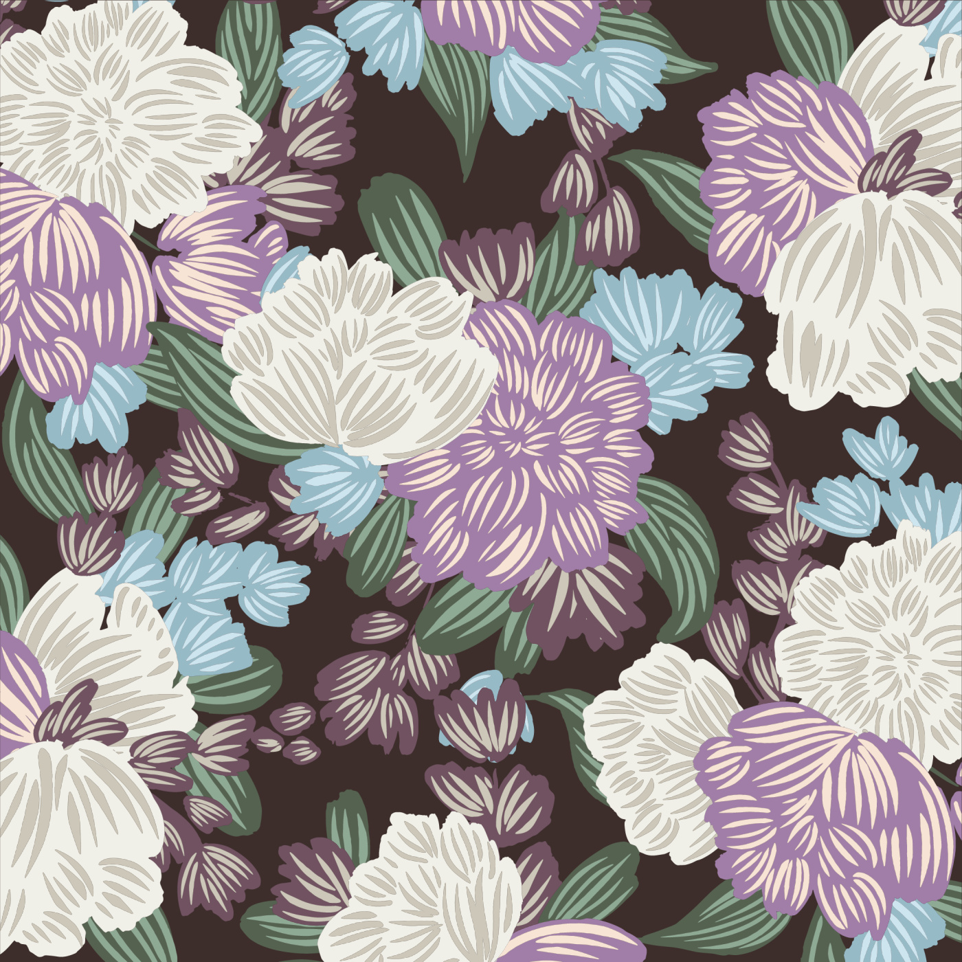 Big Blooms Wallpaper