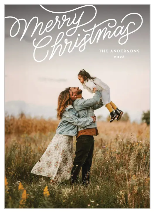 Start the season right with our Handwritten Wishes Christmas Cards.