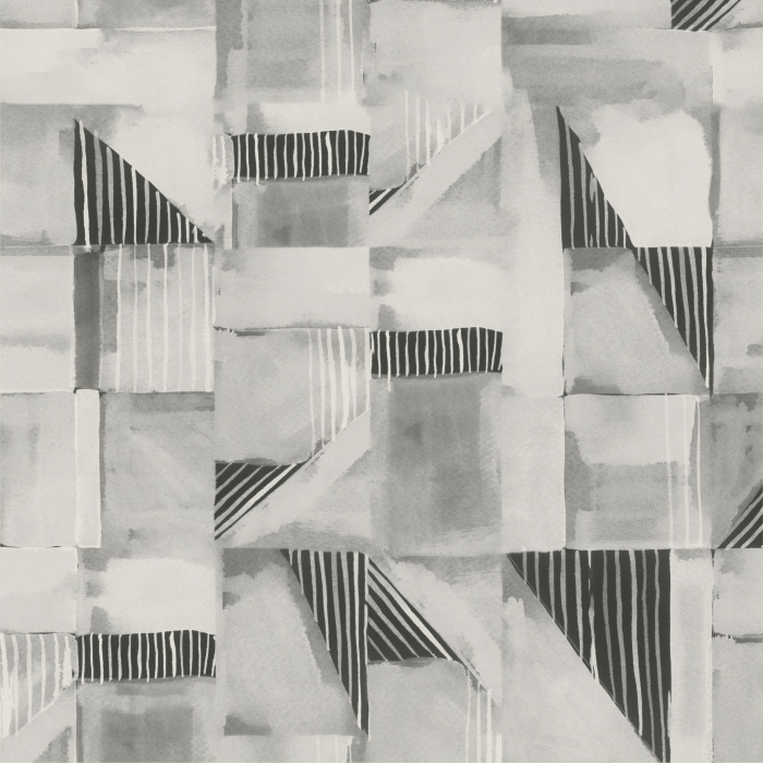 Our Painterly Geometric Peel And Stick Removable Wallpaper will surely bring an industrial touch to any wall in your home.