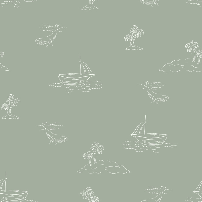 Bring a sense of adventure into your home with our Sea Travel Peel and Stick Removable Wallpaper.