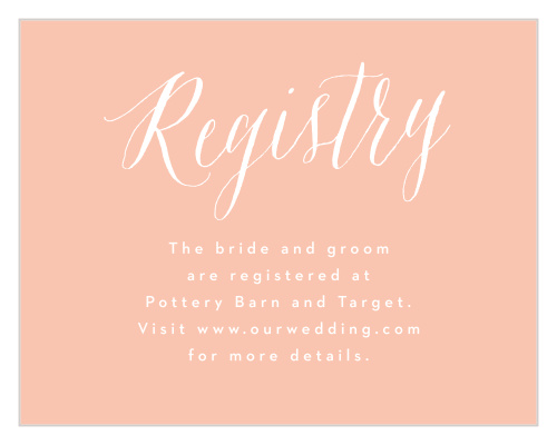 Floral Wreath Registry Cards