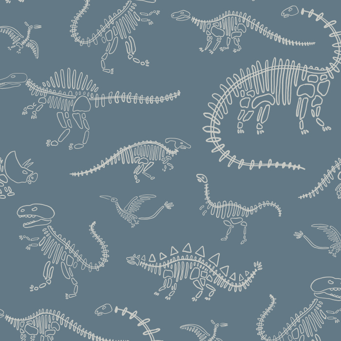  Dig up some fun vibes with our Dino Skeletons Peel and Stick Removable Wallpaper.