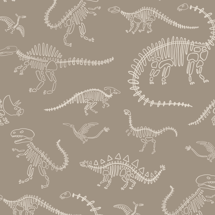  Dig up some fun vibes with our Dino Skeletons Peel and Stick Removable Wallpaper.