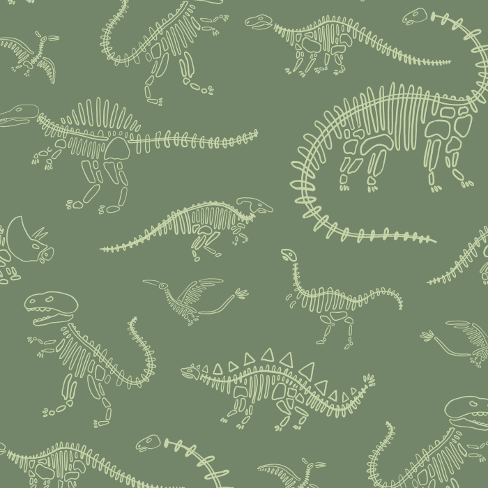  Dig up some fun vibes with our Dino Skeletons Peel and Stick Removable Wallpaper.