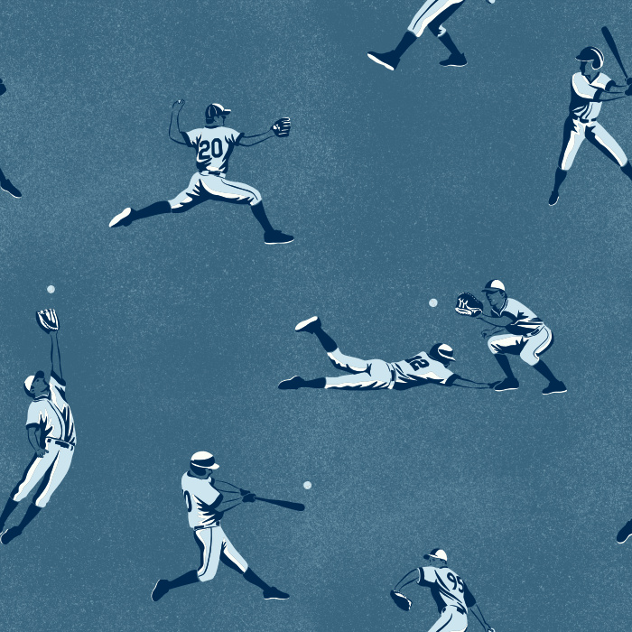 Celebrate your love of the game with our Grand Slam Peel and Stick Removable Wallpaper.