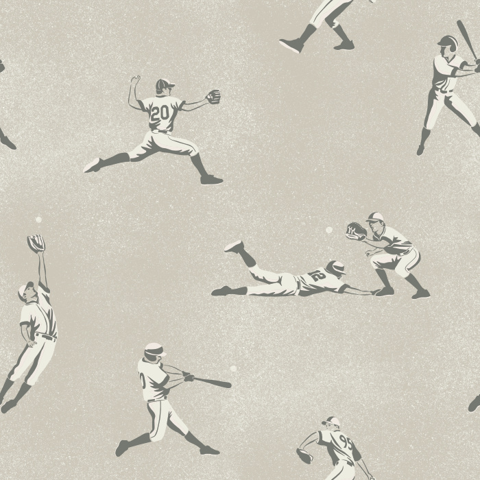Celebrate your love of the game with our Grand Slam Peel and Stick Removable Wallpaper.
