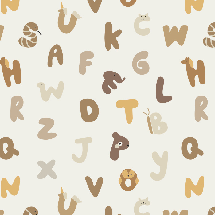 Create the perfect space for your little one to learn and grow with our Alphabet Animals Peel and Stick Removable Wallpaper.