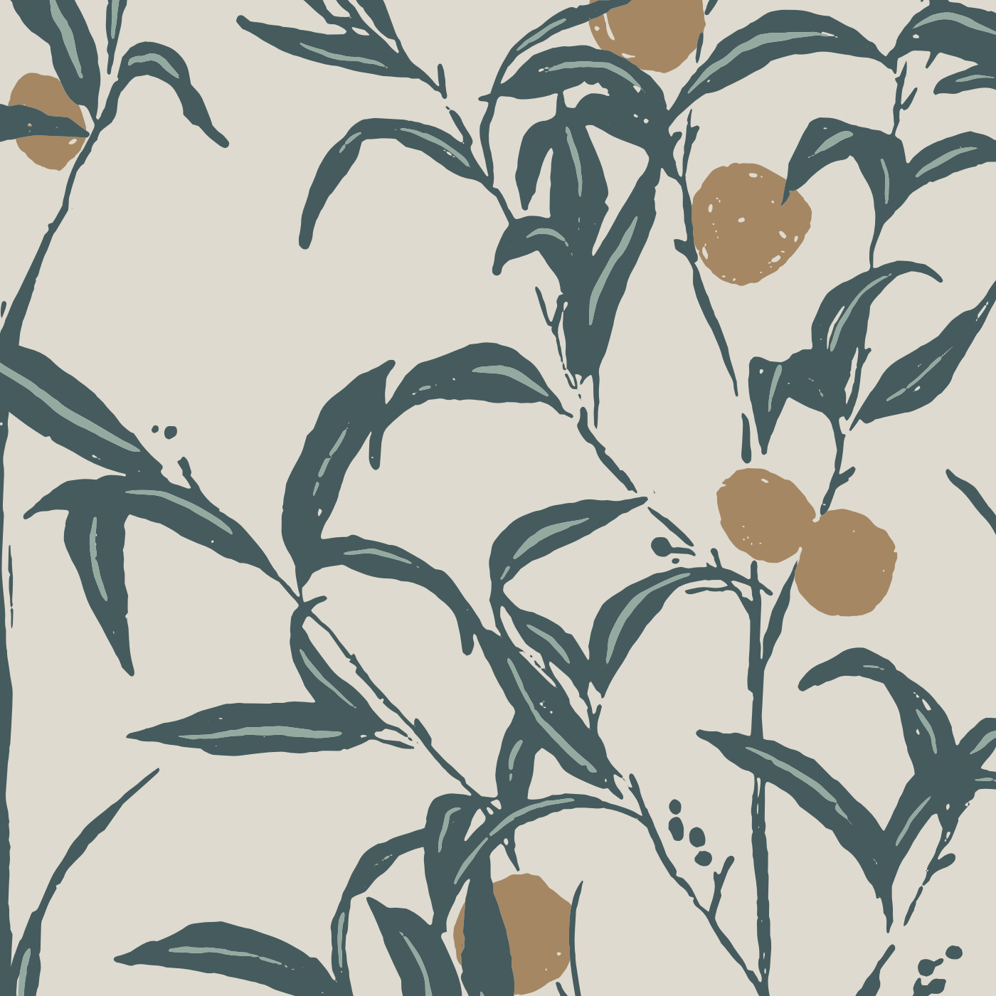 Orangerie Orchard Wallpaper