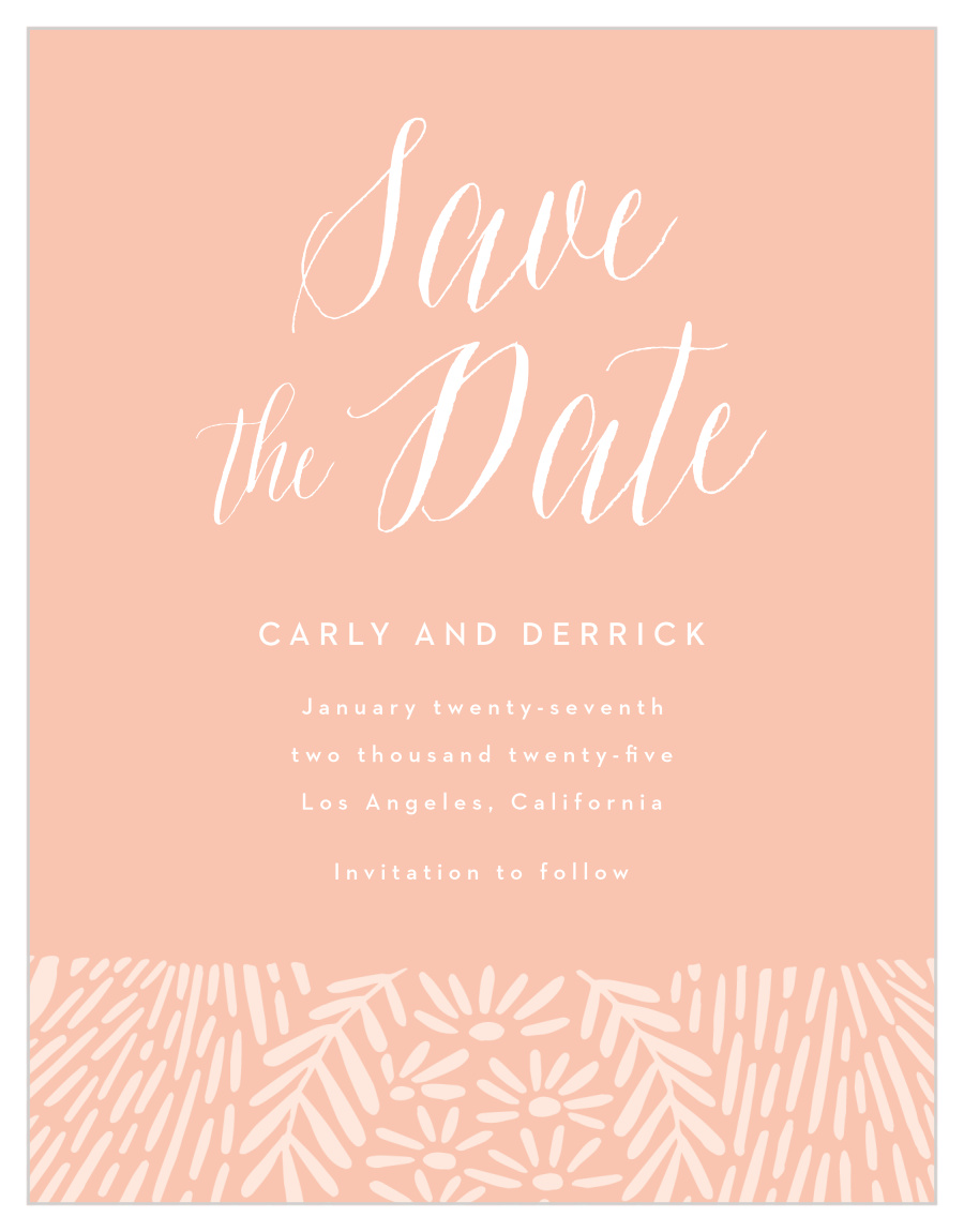 Floral Wreath Save the Date Magnets