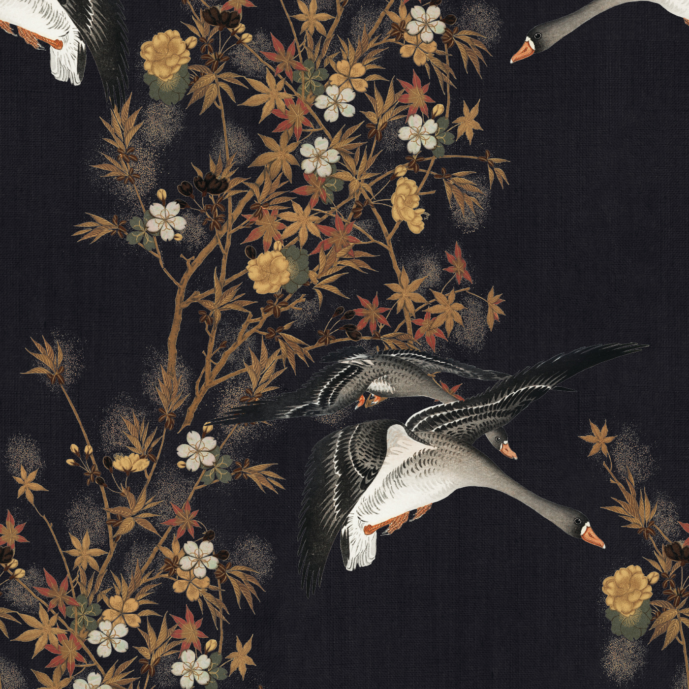 Ducks at Night Wallpaper