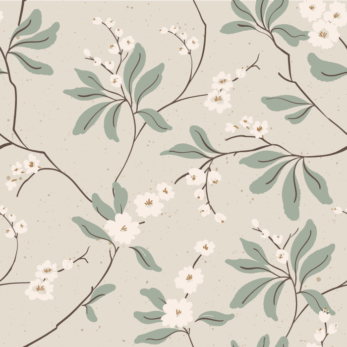 Create a stunning visual highlight with our Spring Branches Peel and Stick Removable Wallpaper. 