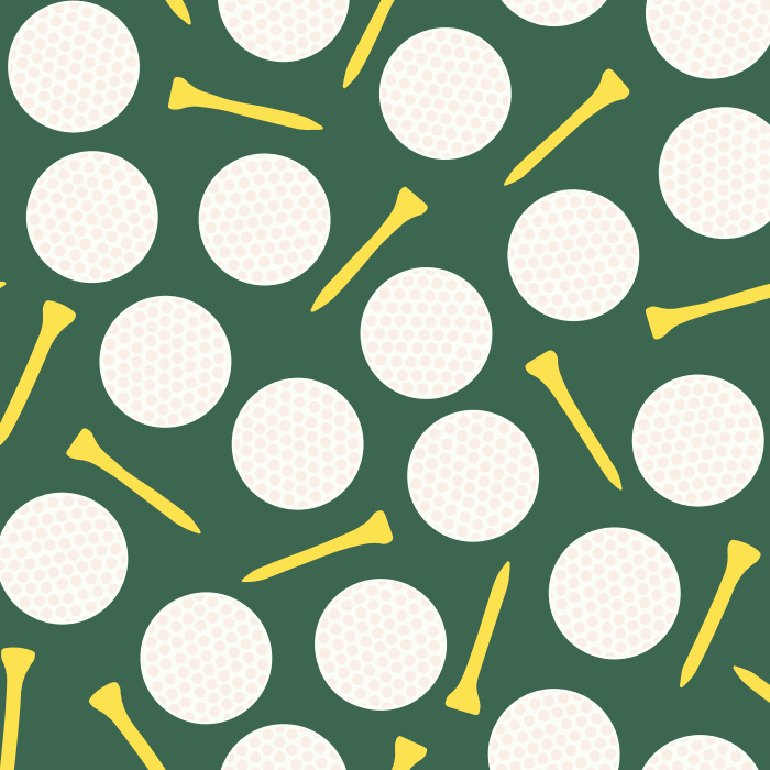 Bring a sporty vibe to your mancave with our Take The Tee Peel And Stick Removable Wallpaper.