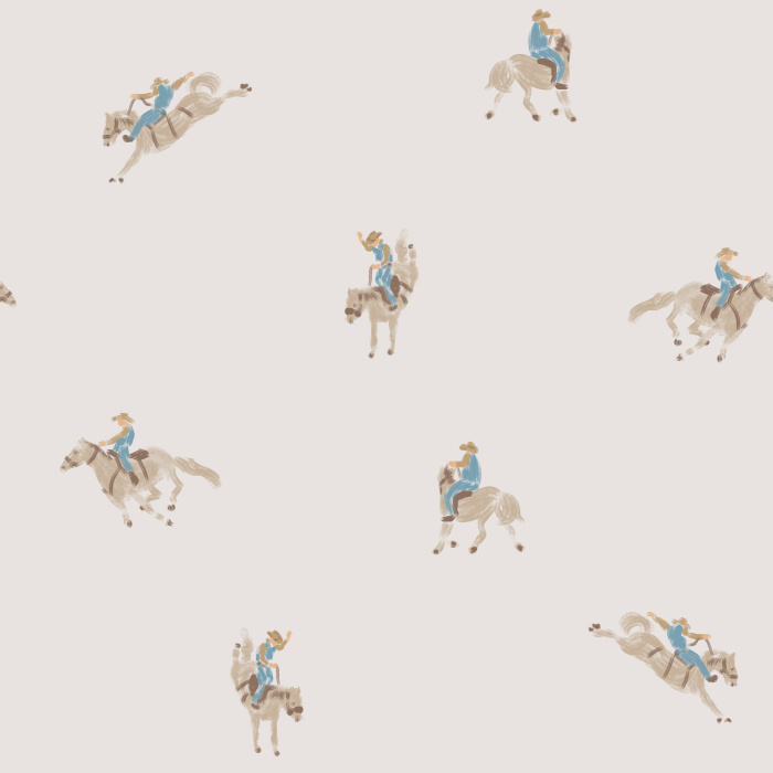 Capture the rustic charm of the ranch with our Painterly Rodeo Peel And Stick Removable Wallpaper.