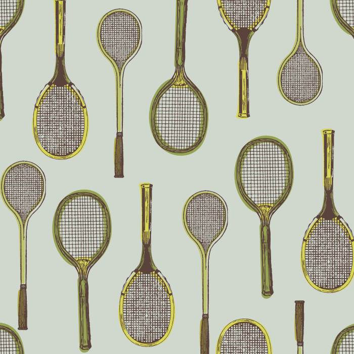 Bring a sporty, athletic look into your space with our Match Point Peel and Stick Removable Wallpaper. 