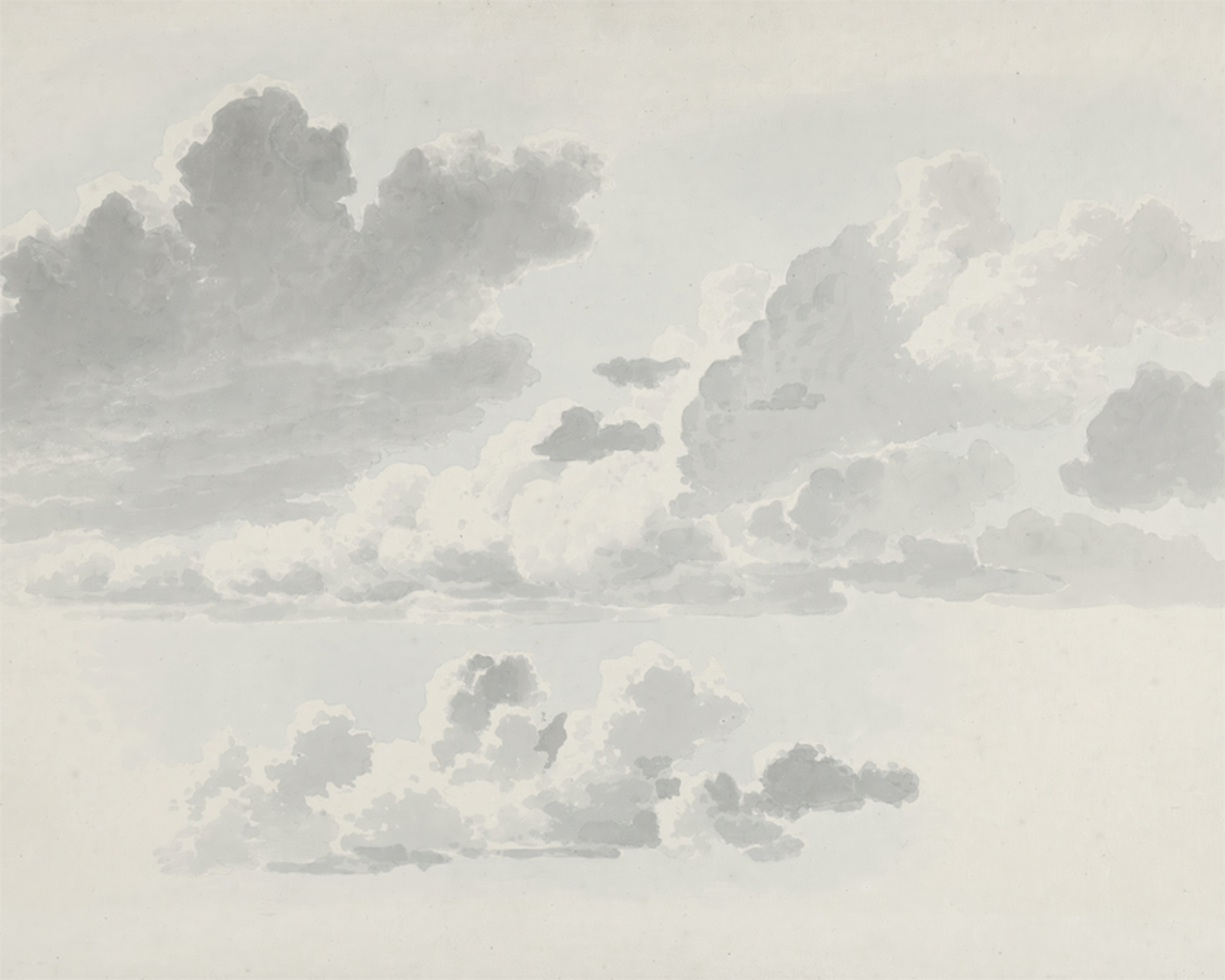 Watercolor Clouds Photo Mural
