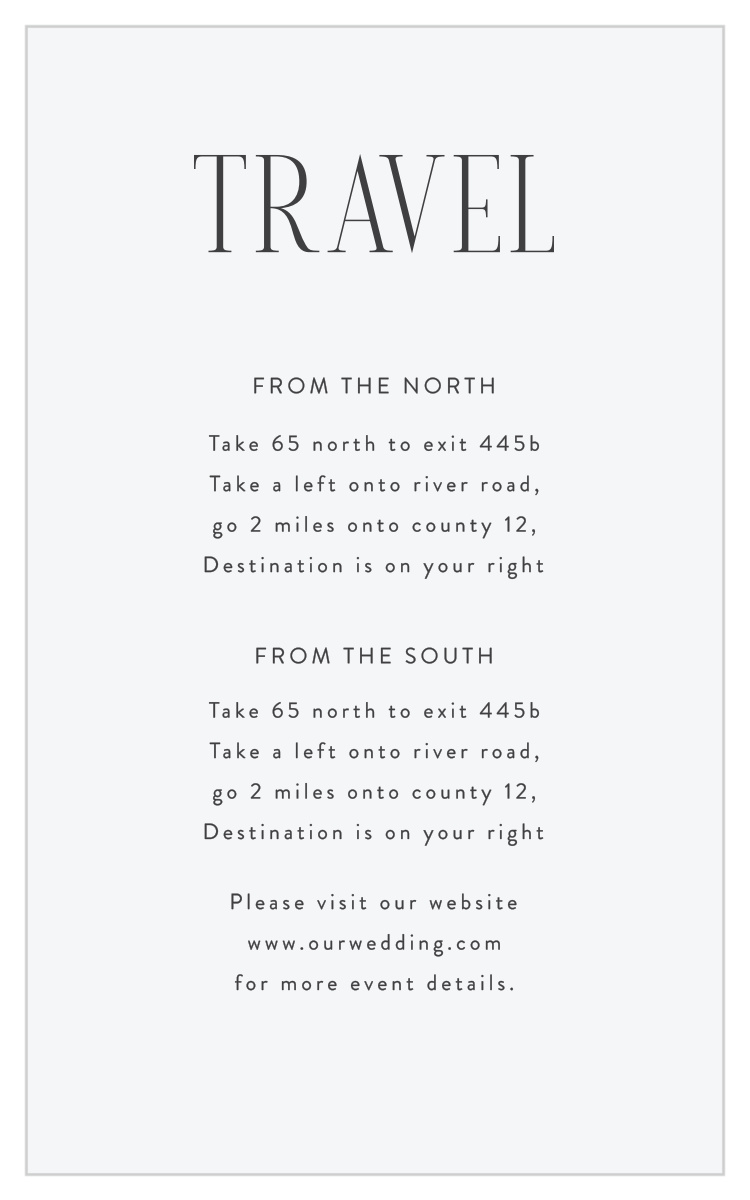 Minimal Typography Direction Cards