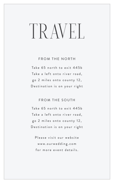 Minimal Typography Direction Cards