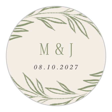 Charming Foliage Wedding Arch Stickers
