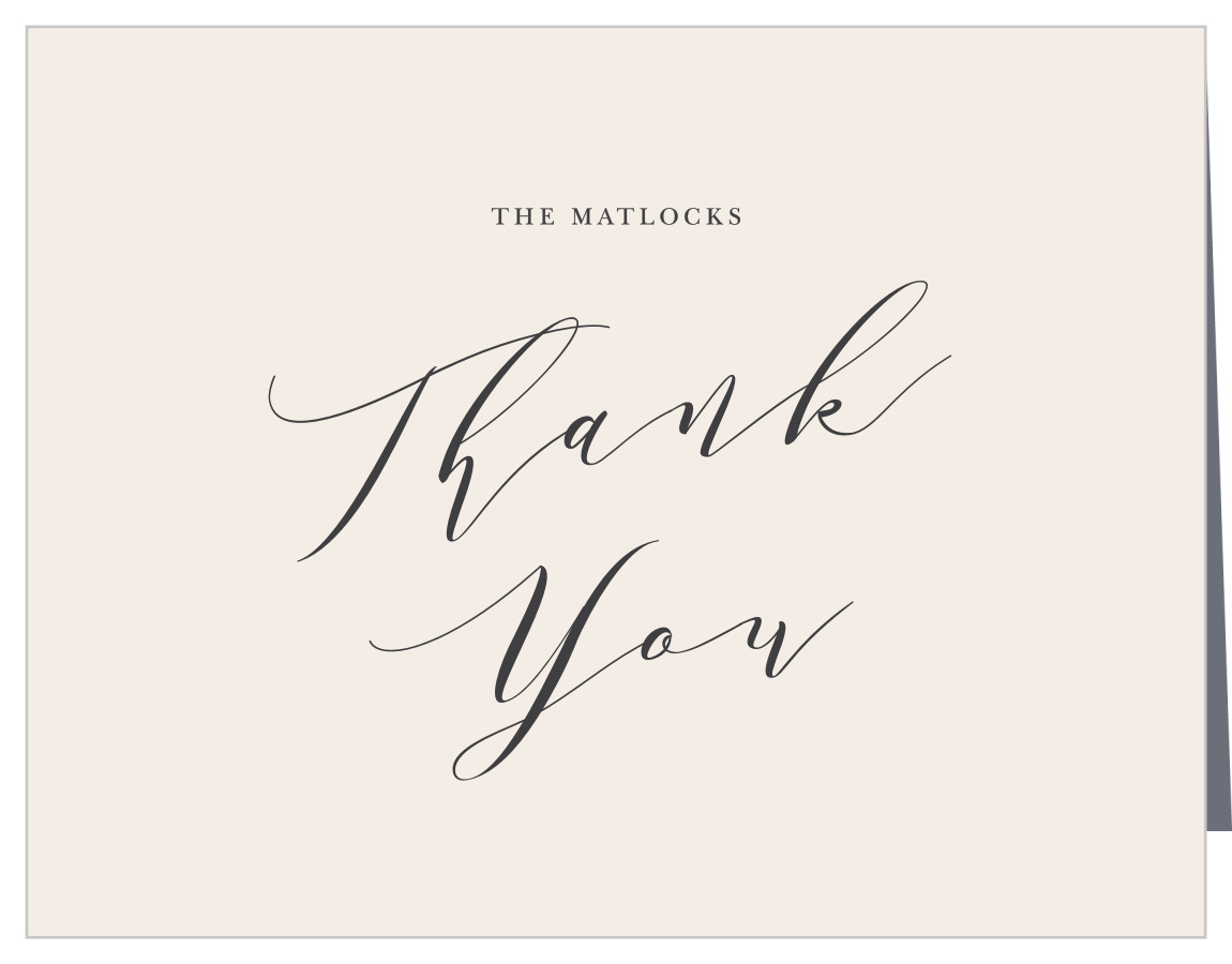 Handwritten Love Wedding Arch Thank You Cards