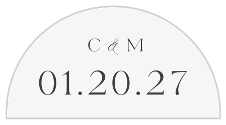 Timeless Elegance Wedding Arch Accent Cards