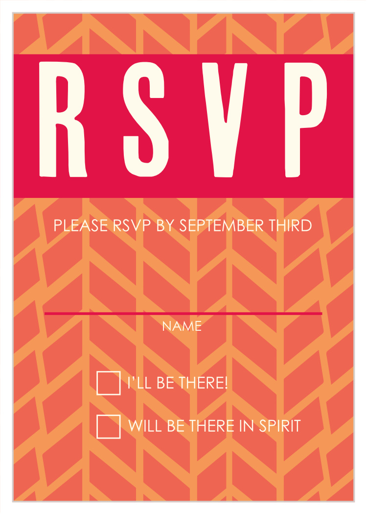 Angled Modern Bat Mitzvah Response Cards