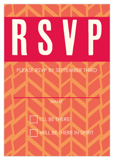 Angled Modern Bat Mitzvah Response Cards
