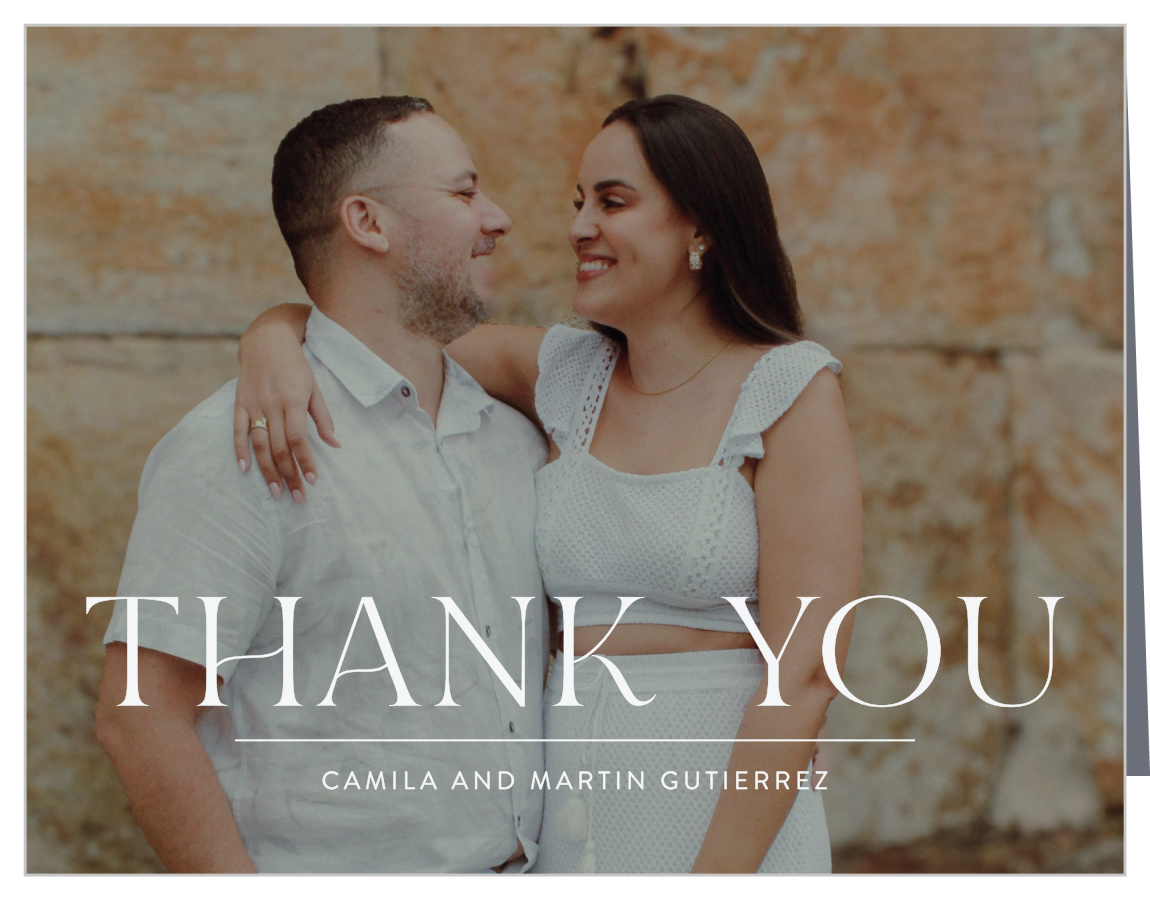 Timeless Elegance Wedding Arch Thank You Cards